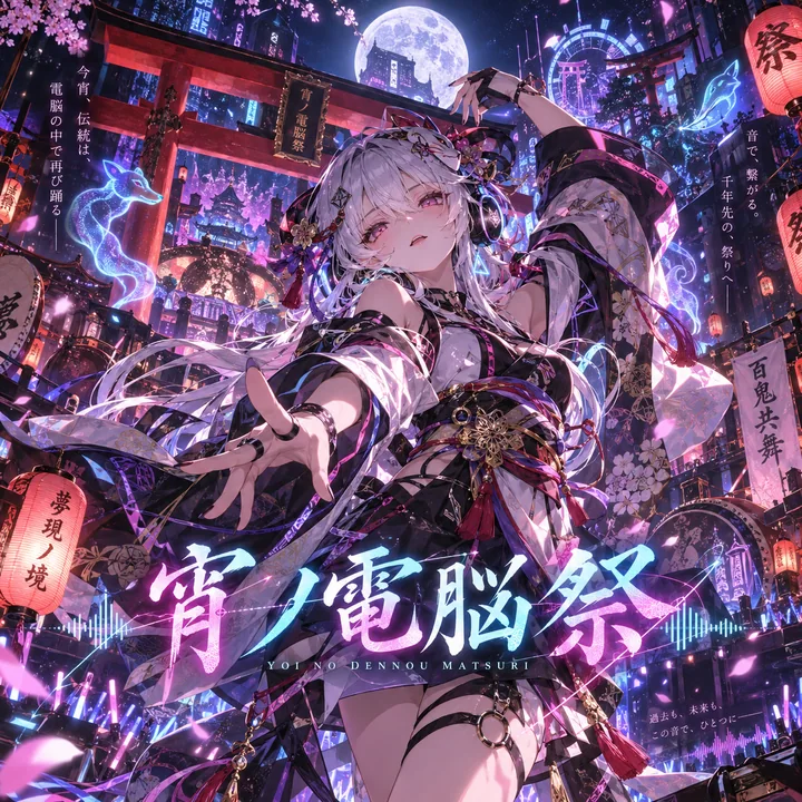 宵ノ電脳祭のジャケットアート